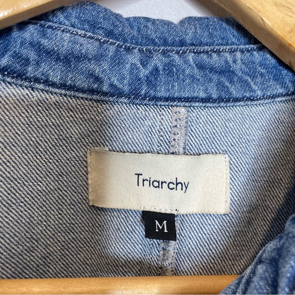 Triarchy | Le Artiste | Two-Tone Denim Shirt | Size M - Picture 8 of 12